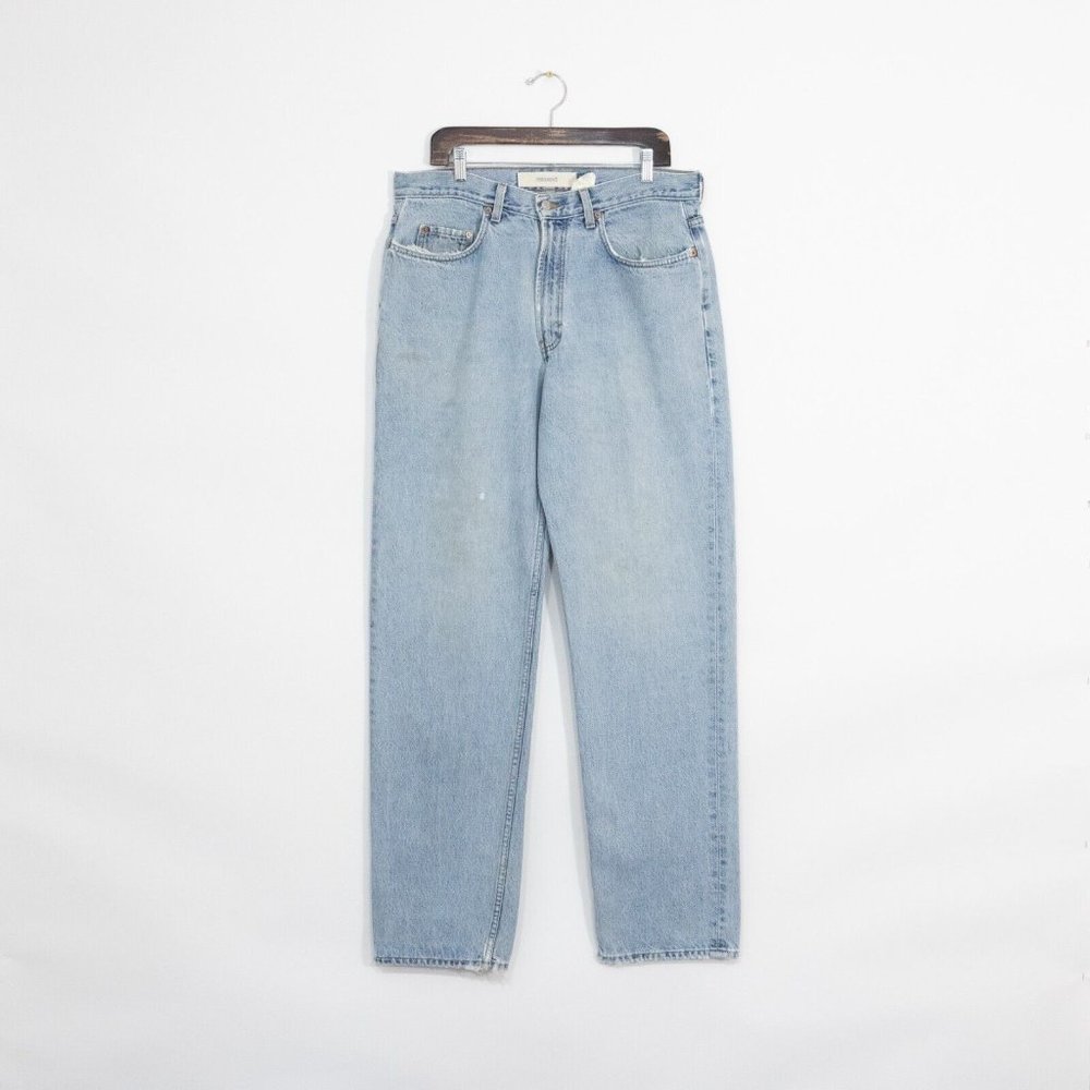 Vintage 90s Gap Relaxed Fit Jeans 34x34 - Faded Distressed Light Wash USA